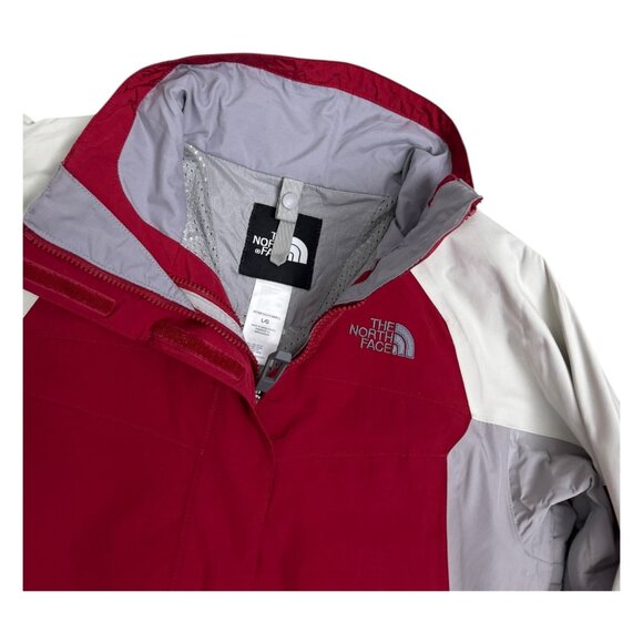 THE NORTH FACE Hyvent Waterproof Ski Snowboard Red Light Jacket Womens Large - Picture 4 of 7